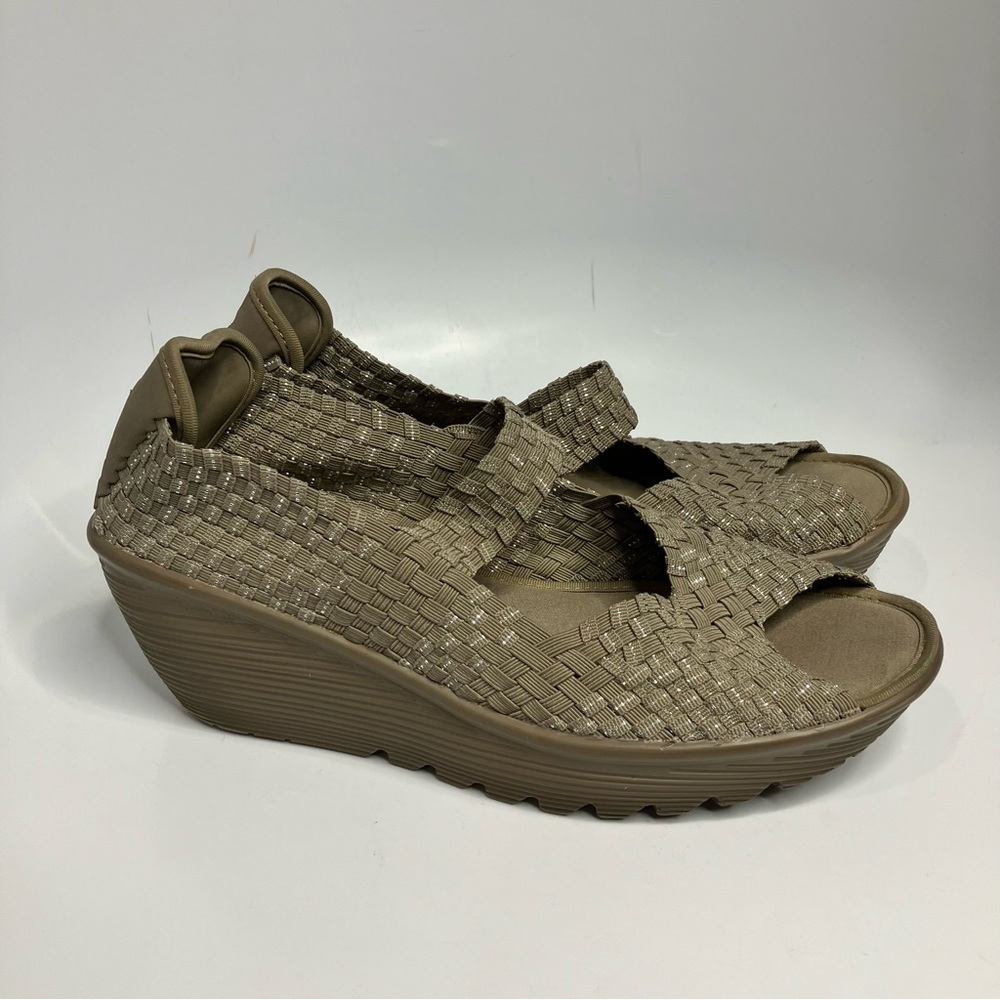 Skechers midsummer weave wedge sandal size 11